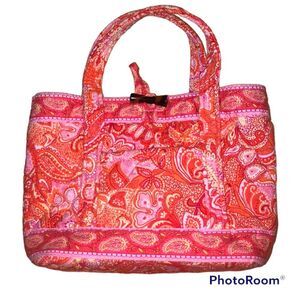 Vintage VERA BRADLEY Little Toggle Tote in Sherbet Retired Spring 2004
